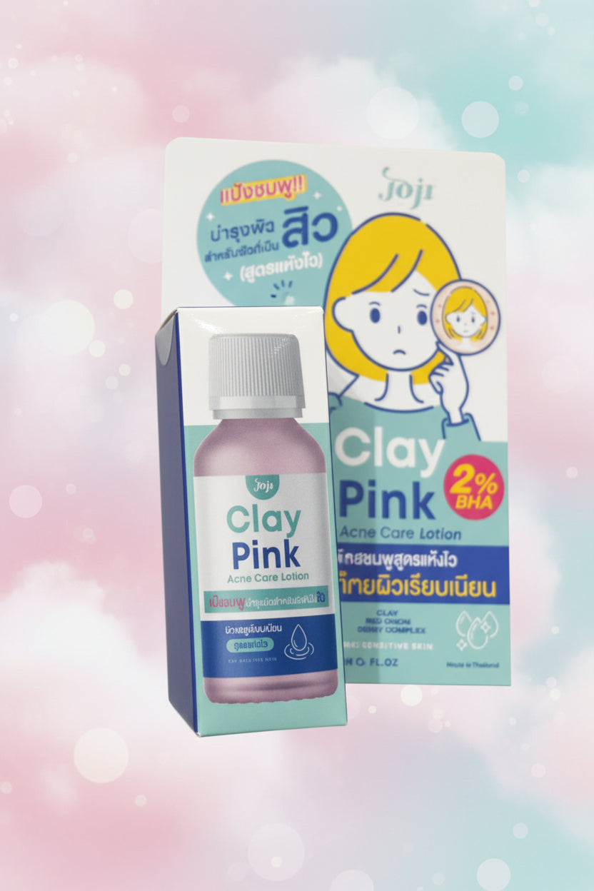 Joji Clay Pink Acne Care Lotion (2% BHA) | جوجي كلاي بينك لوشن للعناية بالبشرة 2% BHA