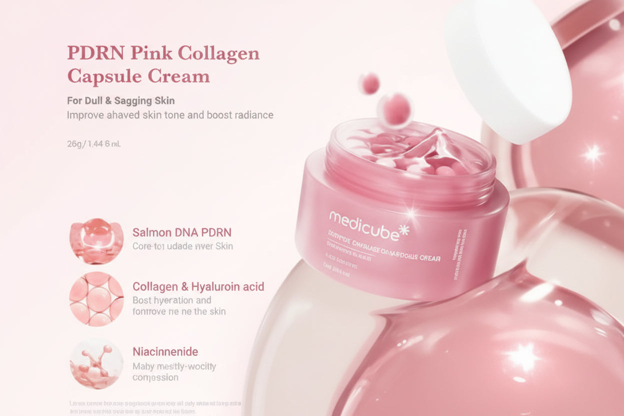 Medicube – PDRN Pink Collagen Capsule Cream | كريم ميديكوب كبسولات PDRN بينك كولاجين