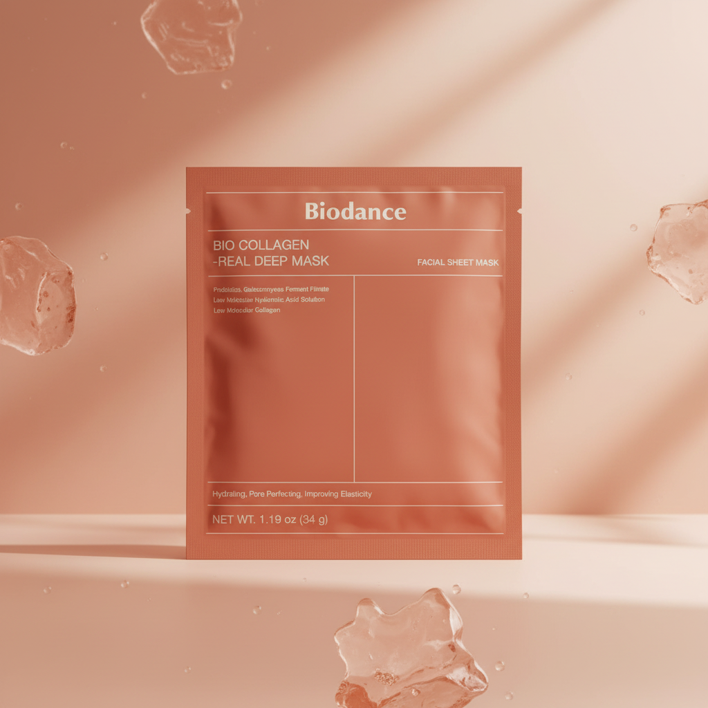 Biodance Bio Collagen Real Deep Mask with natural background