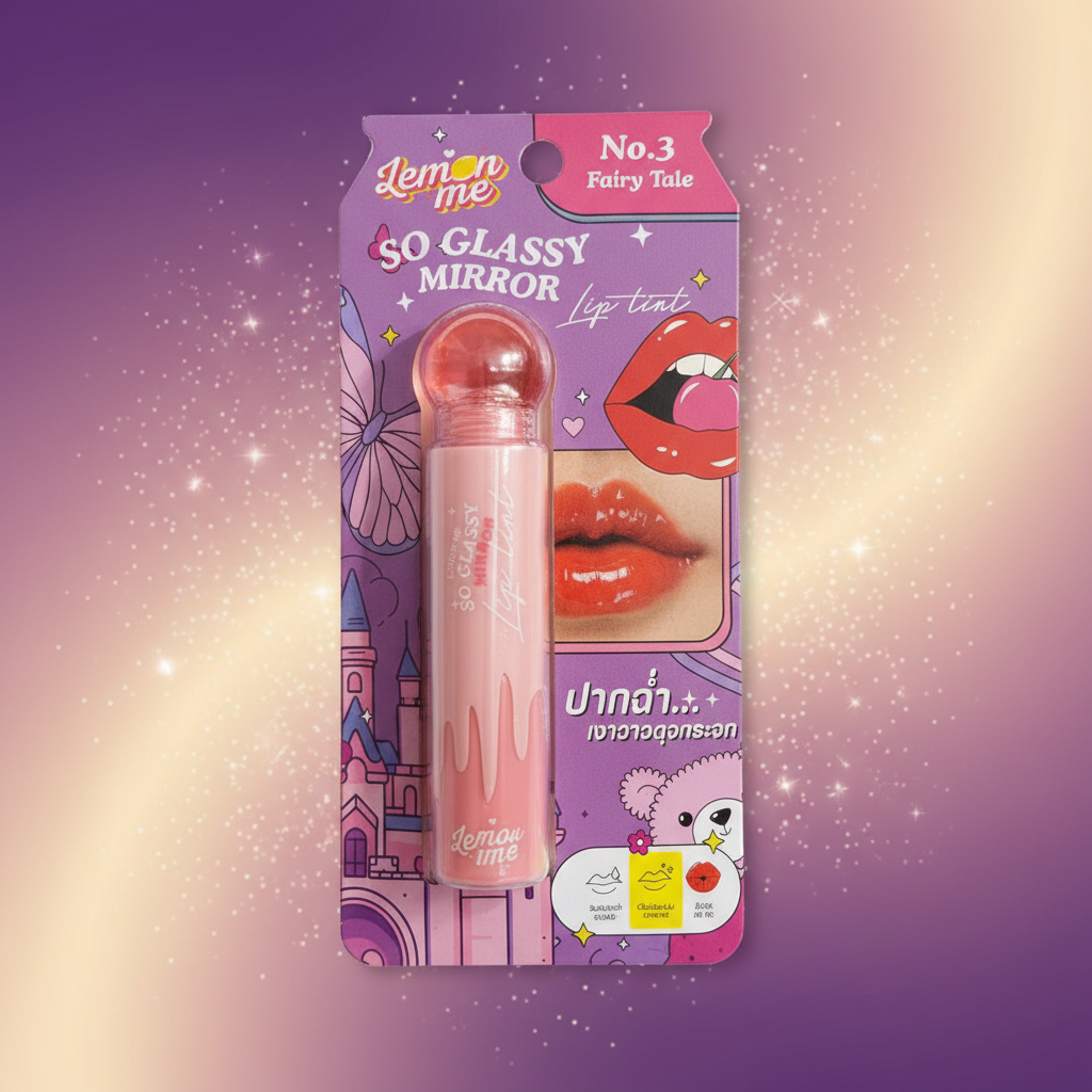 Lemon Me So Glassy Mirror Lip Tint No. 3 Fairy Tale