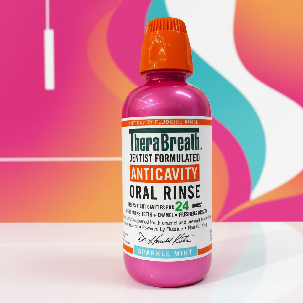 TheraBreath Anticavity Oral Rinse - Sparkle Mint
