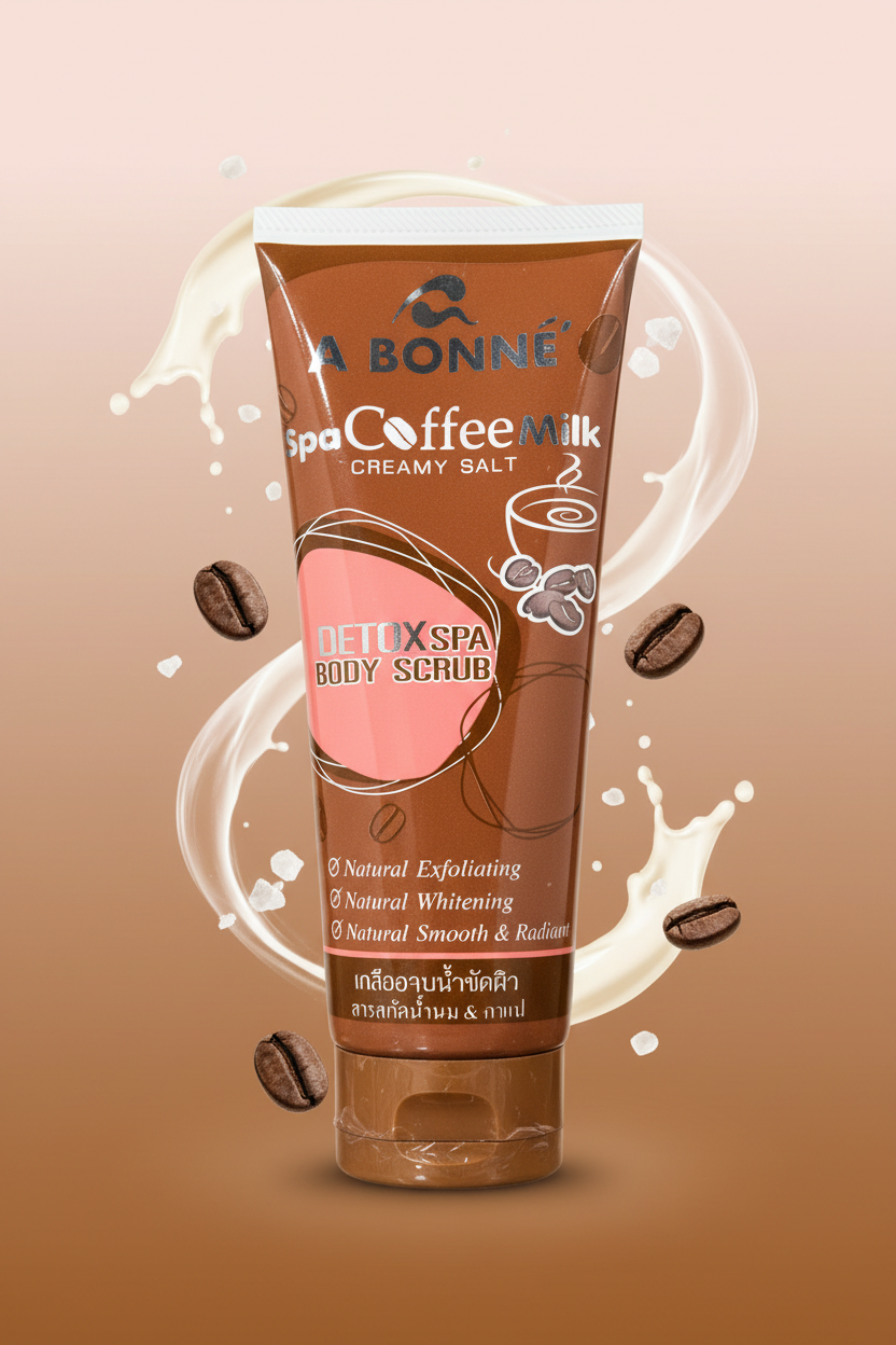 A Bonne Coffee Milk Creamy Salt Body Scrub