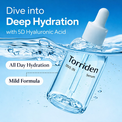 Torriden – DIVE-IN Low Molecular Hyaluronic Acid Serum | سيروم توريدن دايف-إن بحمض الهيالورونيك منخفض الجزيئات