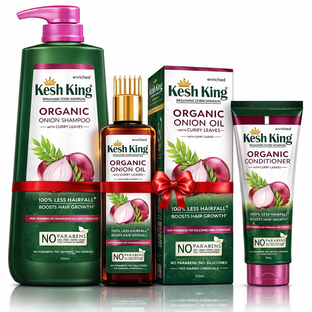Kesh King Onion Hair Care Set | مجموعة كيش كينج بالبصل ضد تساقط الشعر