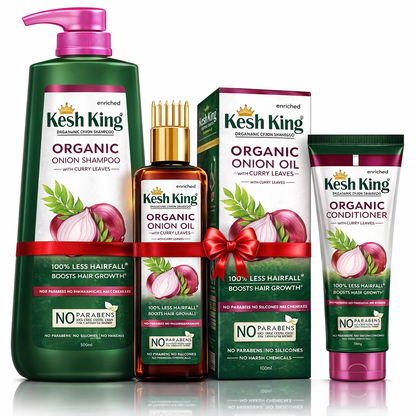 Kesh King Onion Hair Care Set | مجموعة كيش كينج بالبصل ضد تساقط الشعر