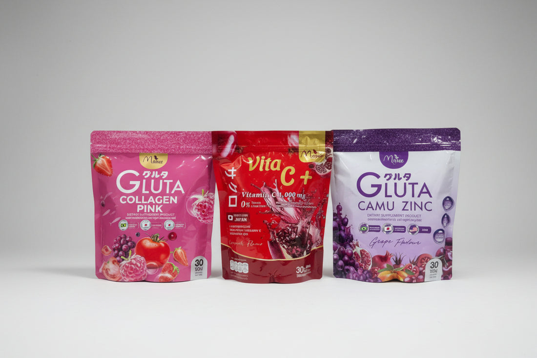 Maneé – Gluta &amp; Vitamin Drink Series | مجموعة مكملات جلوتا وفيتامين من ماني