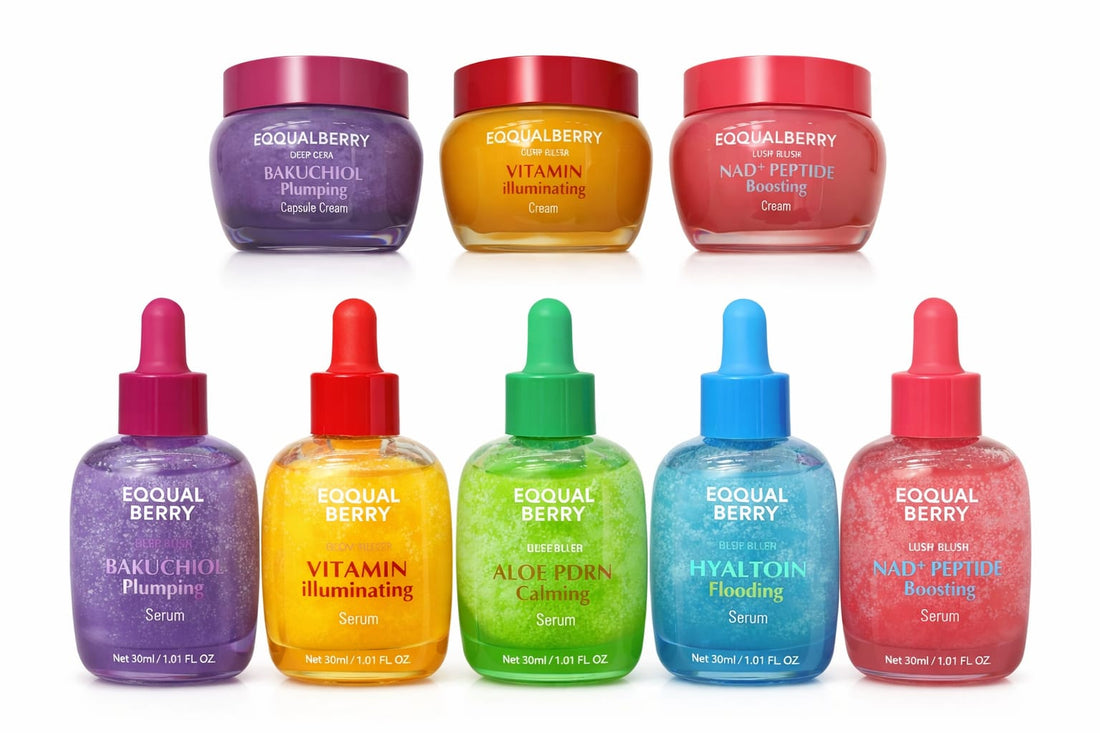 EQQUAL Berry Collection serum &amp;amp; cream