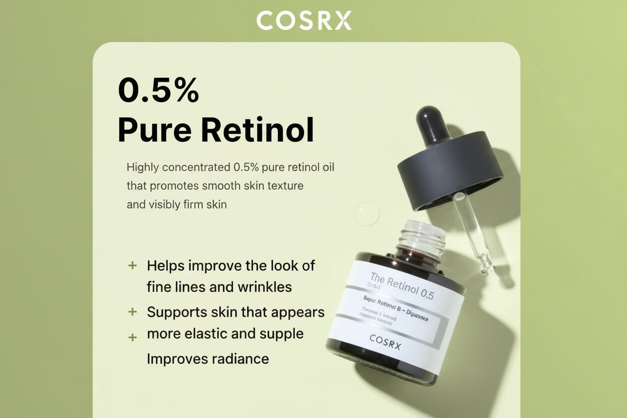 COSRX – The Retinol 0.5 Oil | زيت كوزركس ريتينول 0.5%