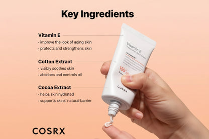 COSRX – Vitamin E Vitalizing Sunscreen SPF50+ PA+++ | واقي شمس كوزركس بفيتامين E