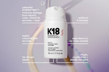 K18 – Leave-In Molecular Repair Hair Mask | ماسك K18 لإصلاح الشعر بدون شطف