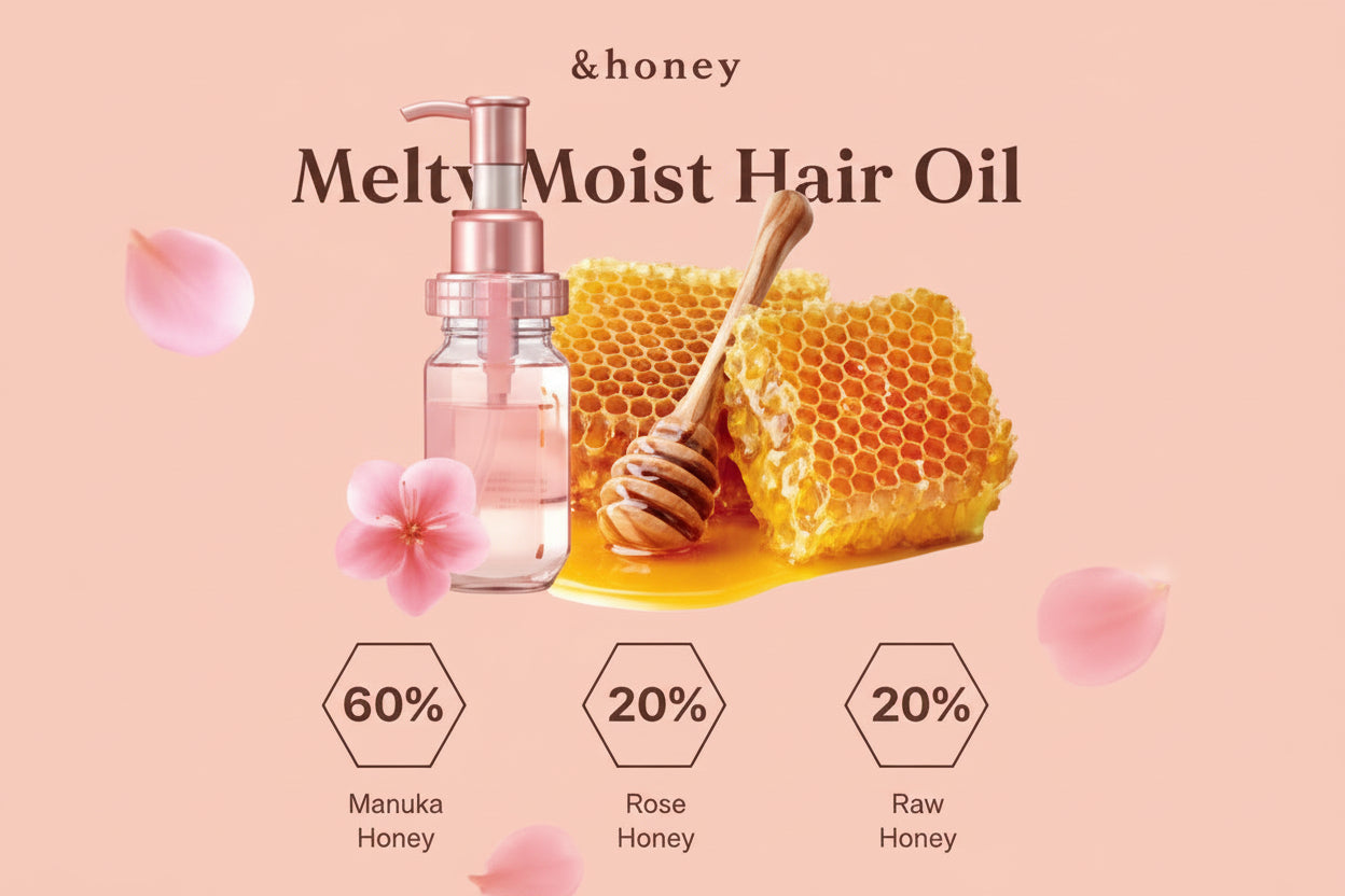 &amp;honey – Melty Moist Repair Hair Oil 3.0 | زيت أند هاني ميلتي لإصلاح وترطيب الشعر 3.0