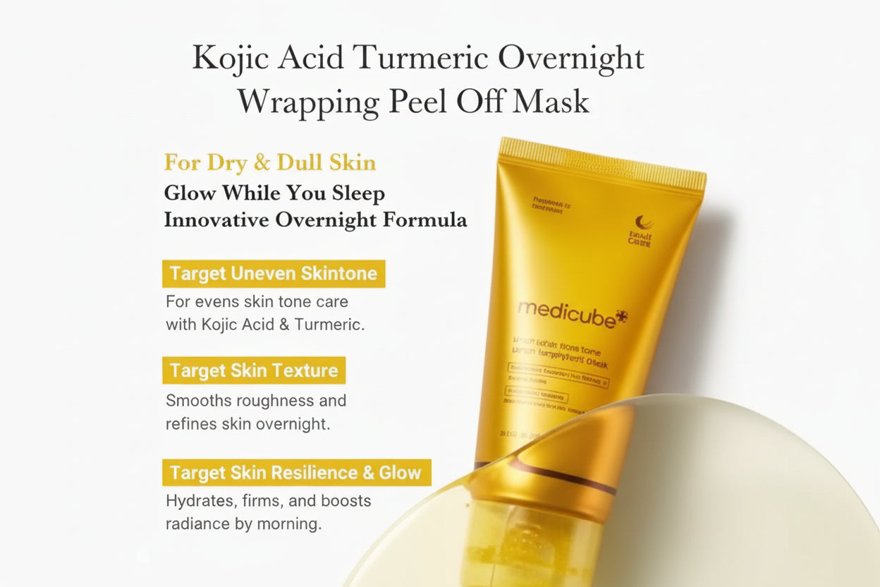 Medicube – Kojic Acid Turmeric Night Wrapping Mask | ماسك ميديكوب الليلي بحمض الكوجيك والكركم