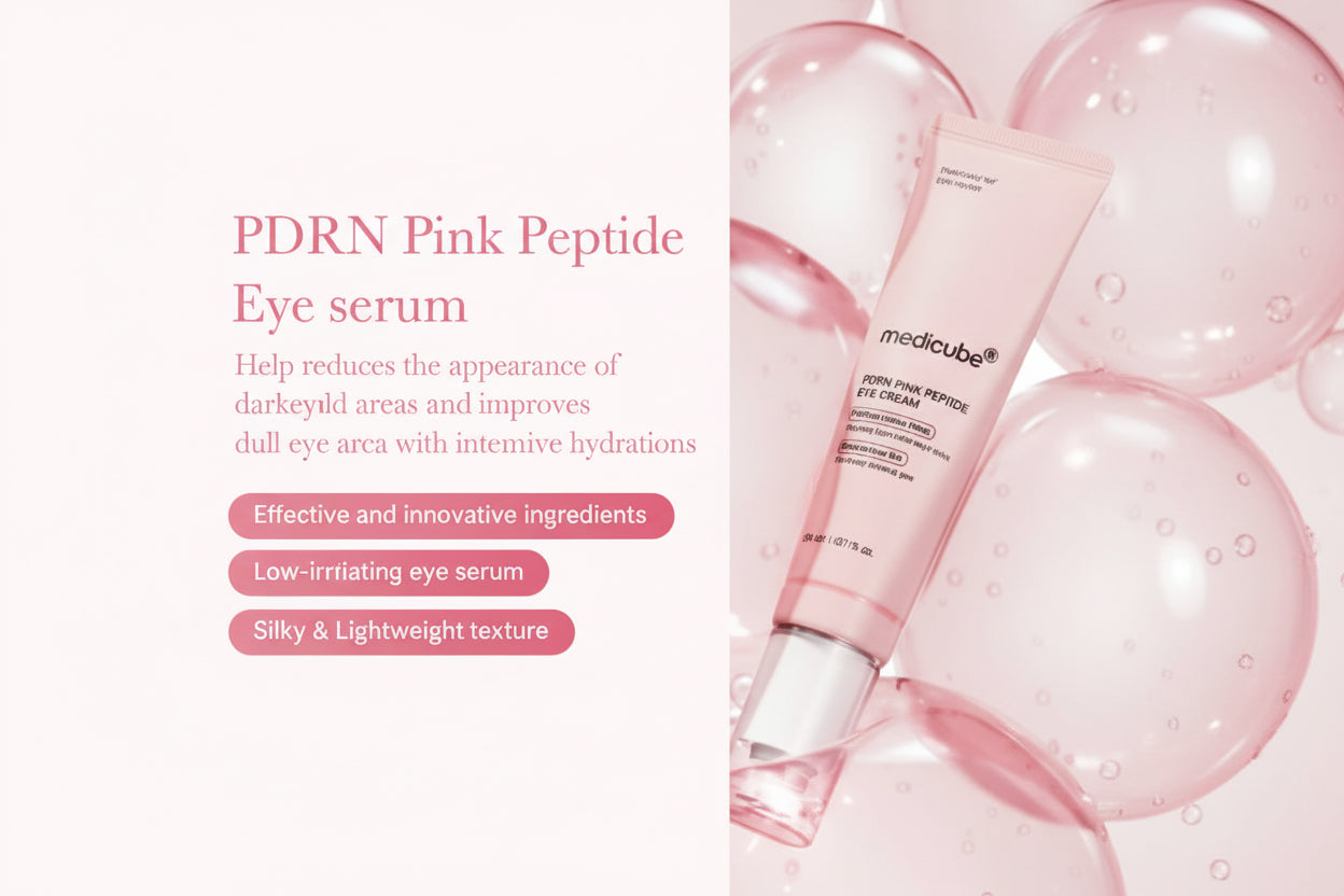 Medicube – PDRN Pink Peptide Eye Cream | كريم عين ميديكوب بي دي آر إن بينك بيبتيد