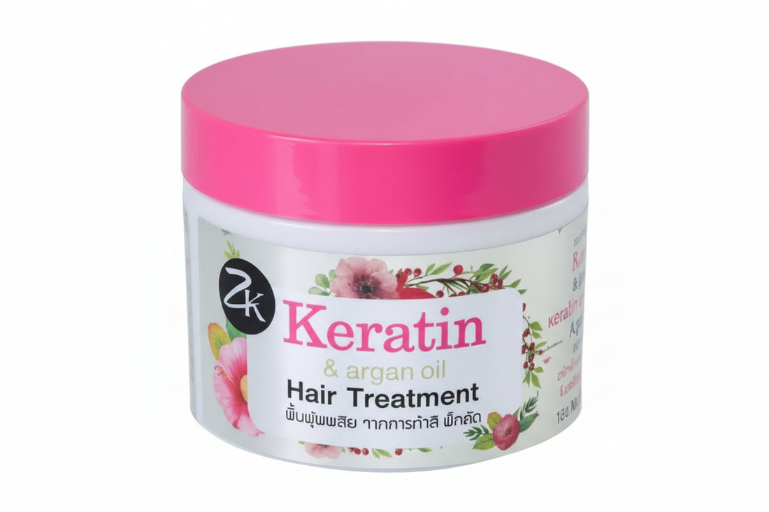 ZK – Keratin &amp; Argan Oil Hair Treatment | ماسك ZK بالكيراتين وزيت الأرجان لإصلاح الشعر