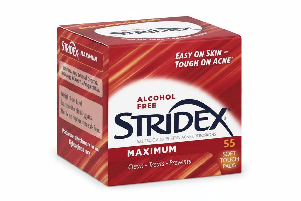 Stridex – Maximum Strength Acne Pads (Alcohol Free) | Stridex Pads Maximum Strength Acne Treatment