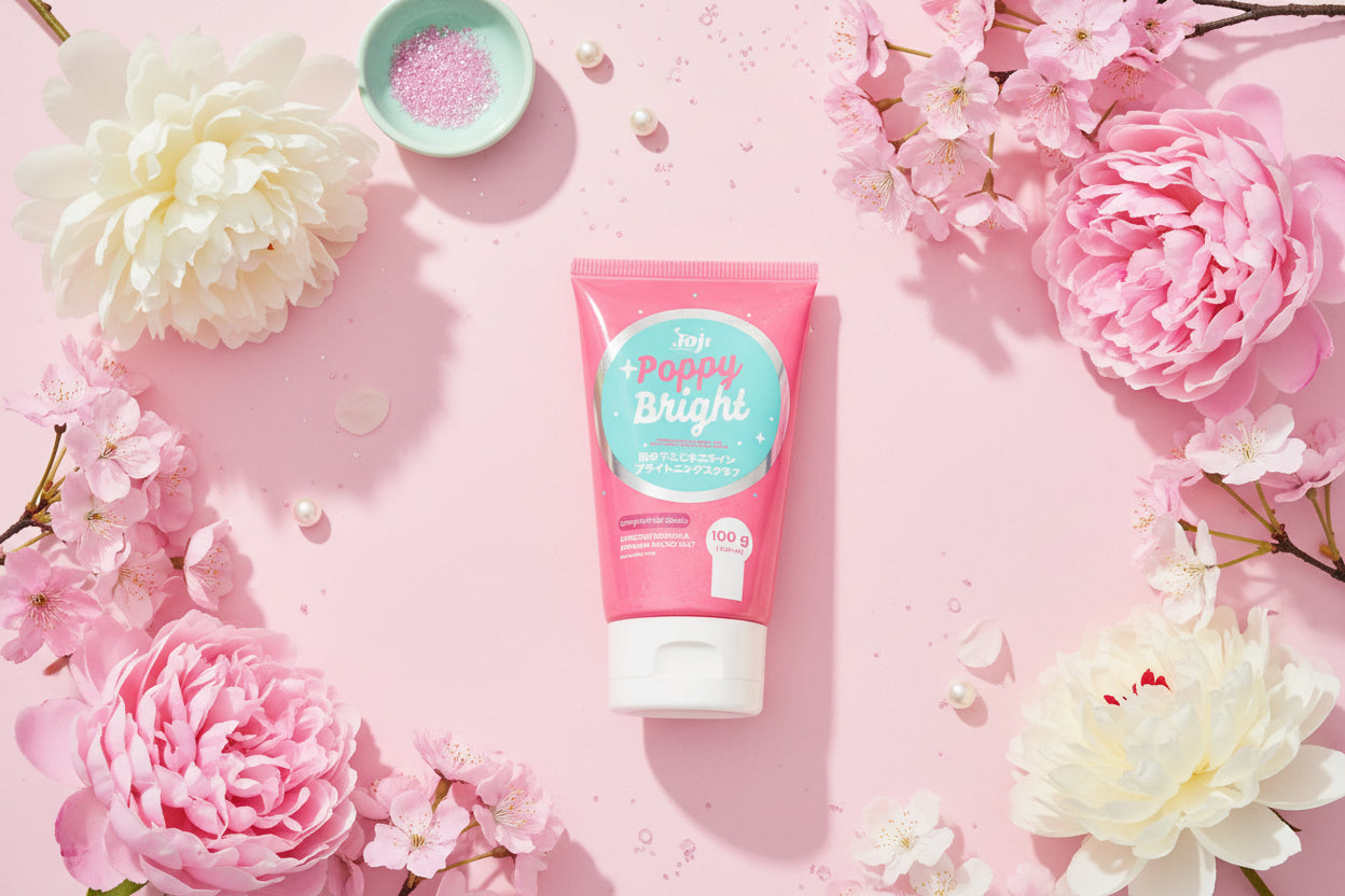 Joji Poppy Bright Whitening Scrub | جوجي بوبي برايت مقشر تفتيح
