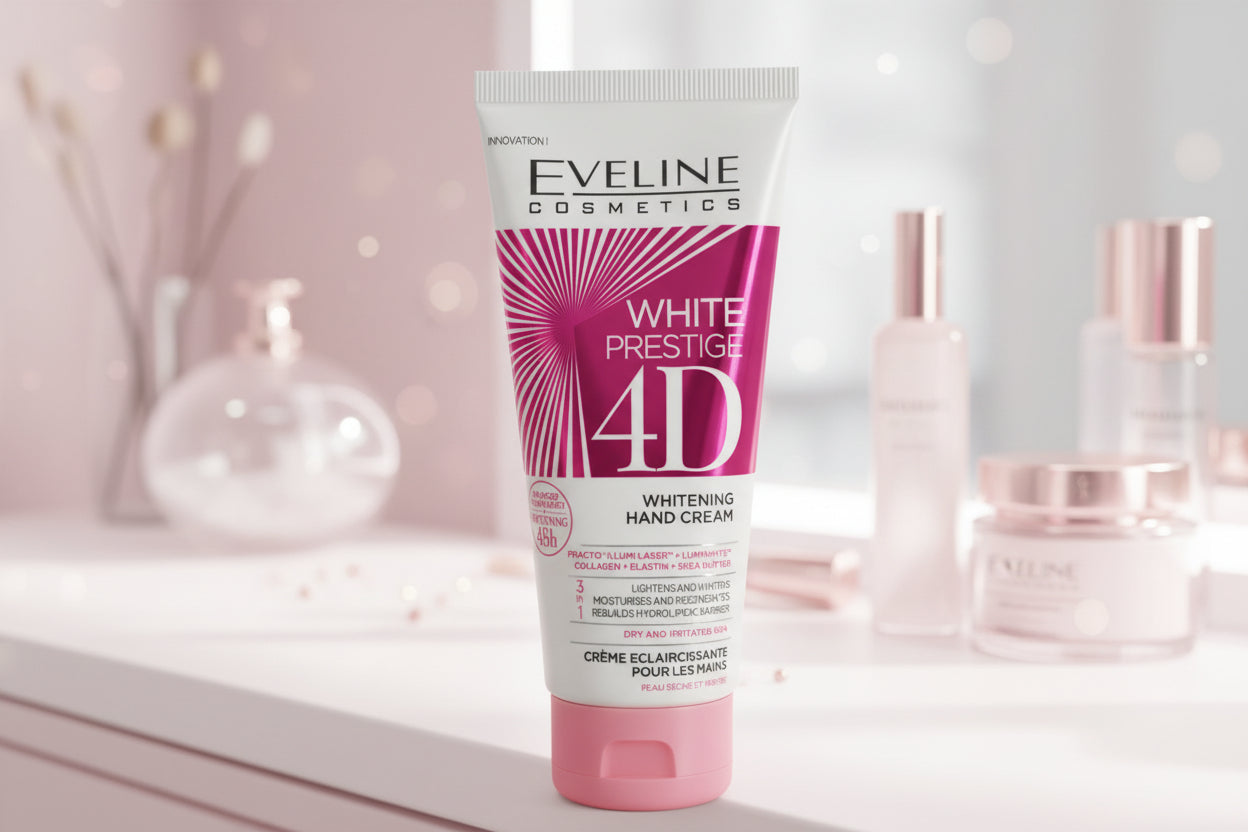 Eveline White Prestige 4D Whitening Hand Cream | كريم اليدين إيفلين وايت بريستيج 4D