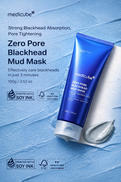 Medicube – Zero Pore Blackhead Mud Mask | ماسك ميديكوب الطيني لتنقية المسام والرؤوس السوداء