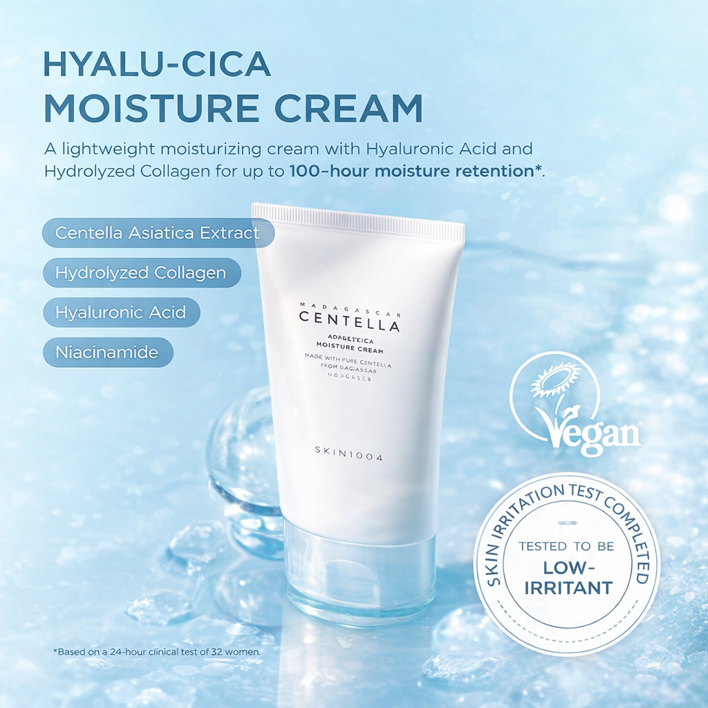 SKIN1004 – Madagascar Centella Hyalu-Cica Moisture Cream | Centella Madagascar Hyalu-Cica Moisture Cream