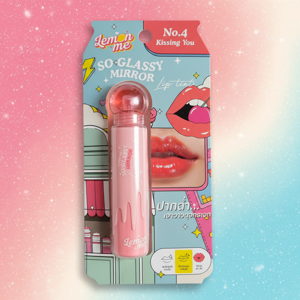 Lemon Me So Glassy Mirror Lip Tint No. 4 Kissing You