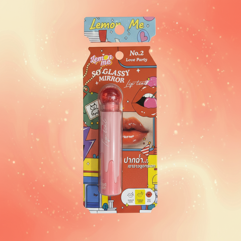 Lemon Me So Glassy Mirror Lip Tint No. 2 Love Pump
