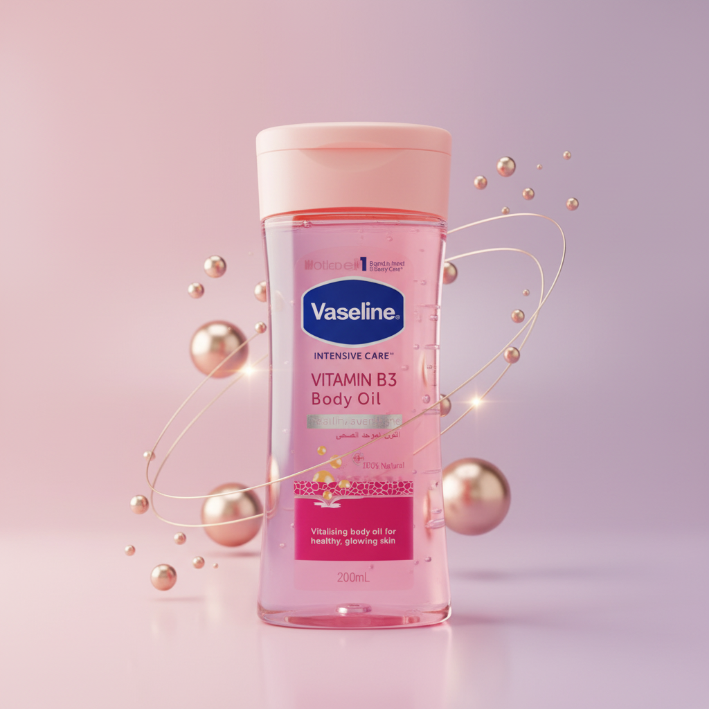 Vaseline Intensive Care Vitamin B3 Body Oil 200ml | زيت فازلين بفيتامين B3 200 مل