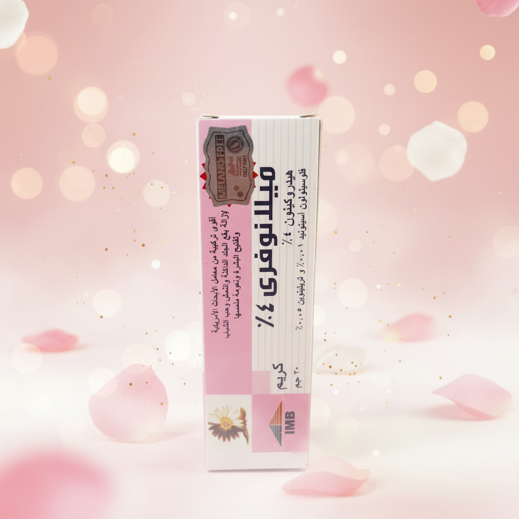 Beauty cream with enhanced background