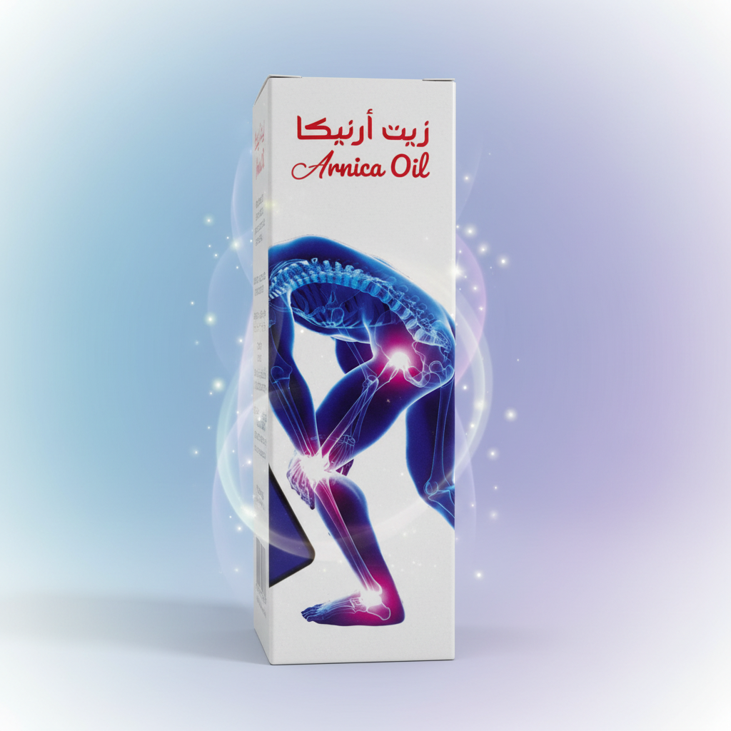 Arnica Oil with natural background