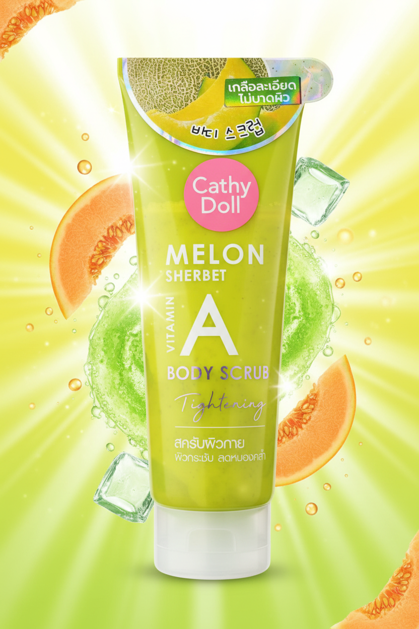 Cathy Doll Melon Sherbet Vitamin A Body Scrub