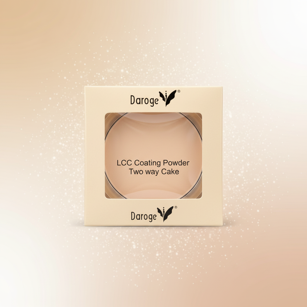 Daroge LCC Coating Powder Two Way Cake Light Beige