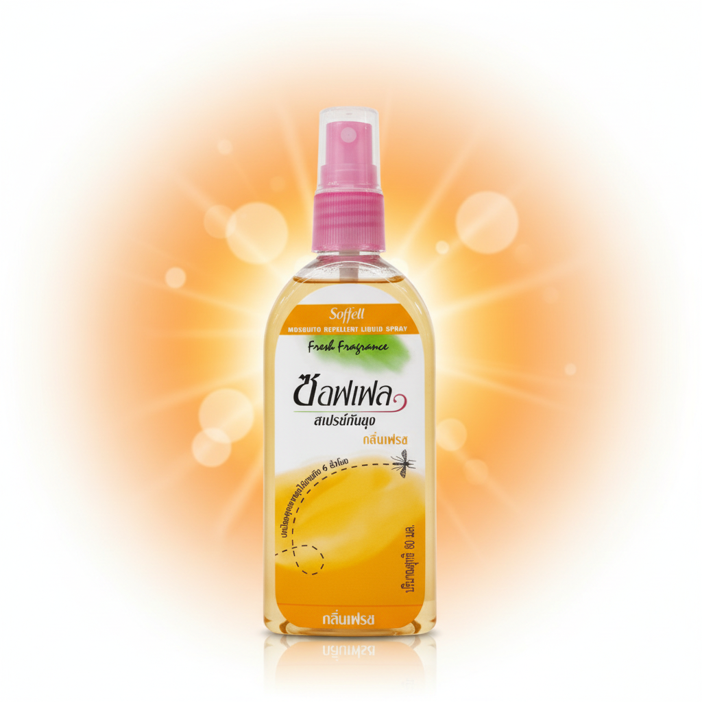 Softell Mosquito Repellent Liquid Spray - Fresh Fragrance