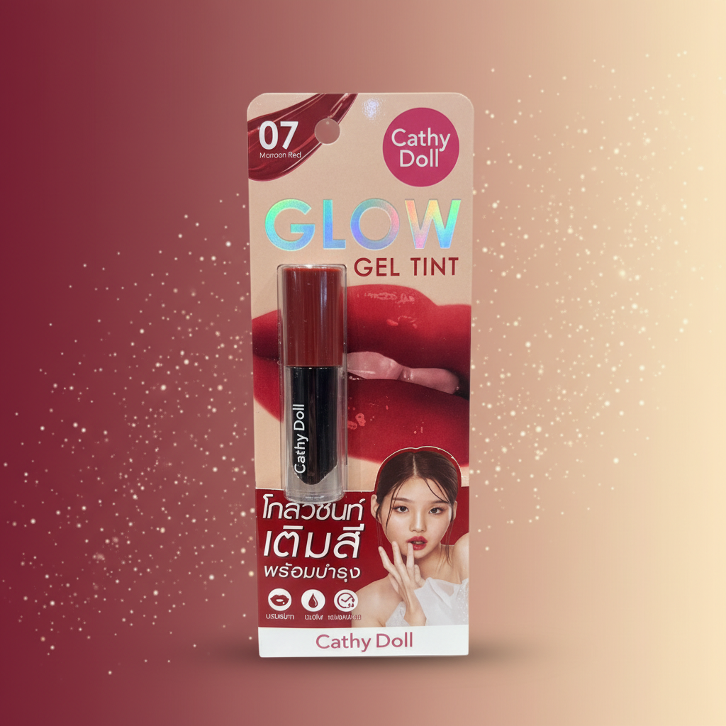 Cathy Doll GLOW Gel Tint 07 Maroon Red