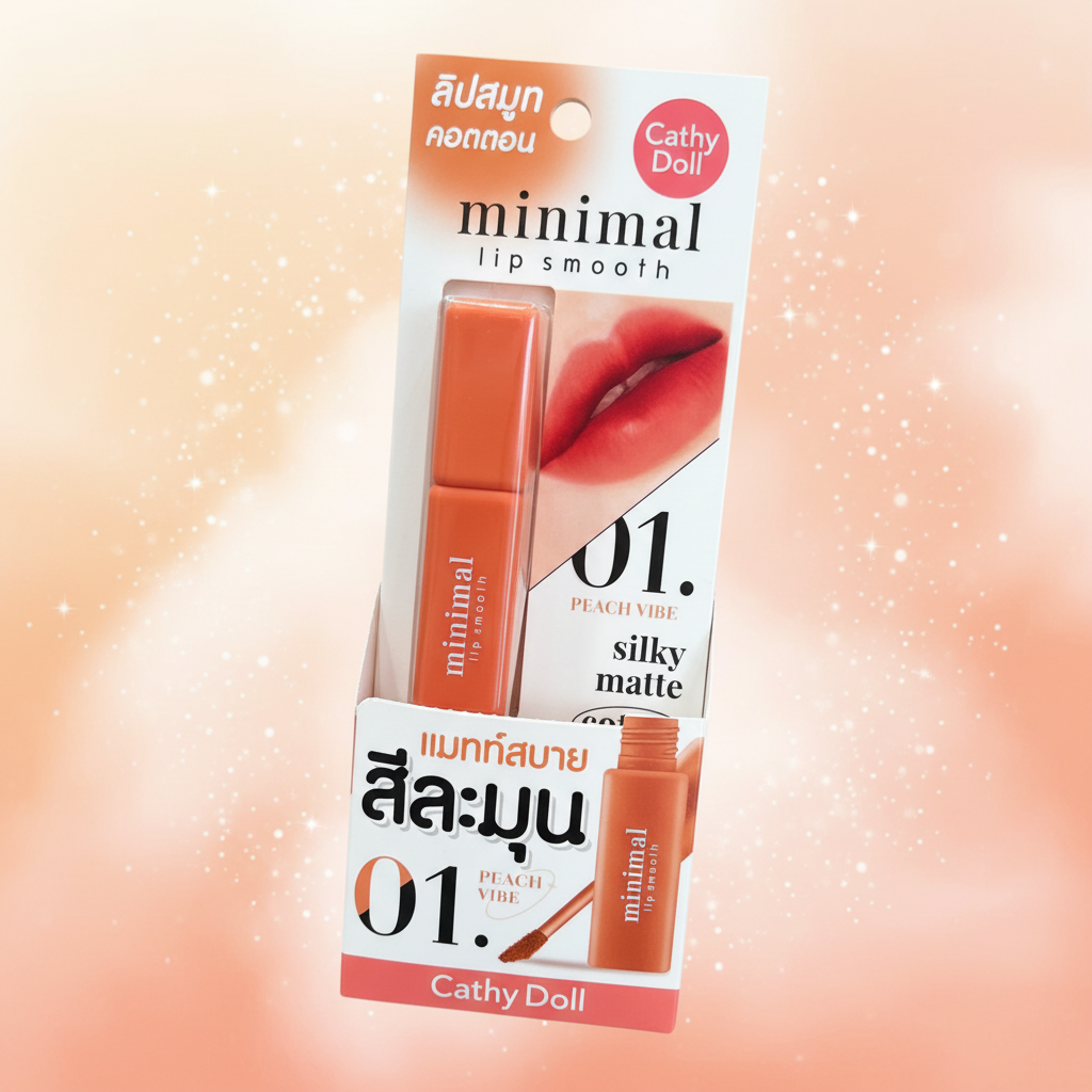 Cathy Doll Minimal Lip Smooth 01 Peach Vibe