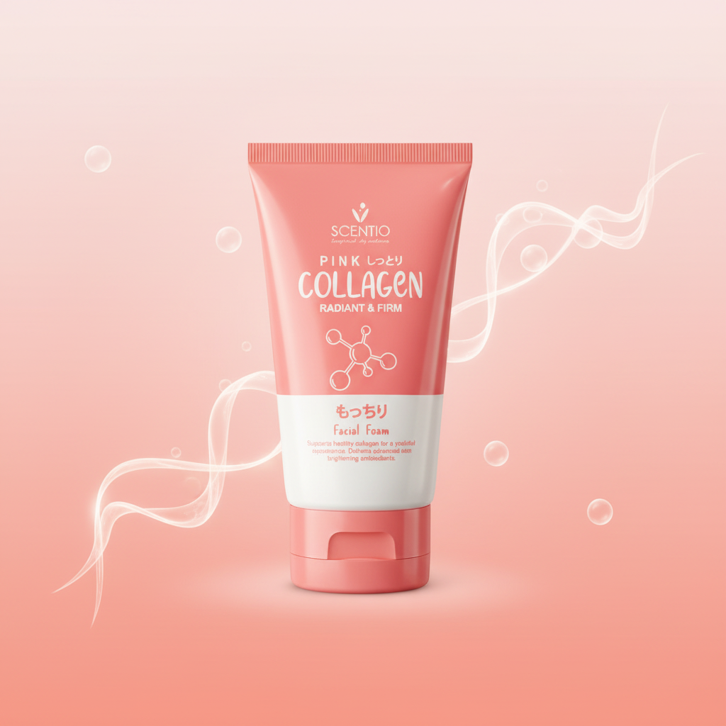 Scentio Pink Collagen Radiant &amp; Firm Facial Foam