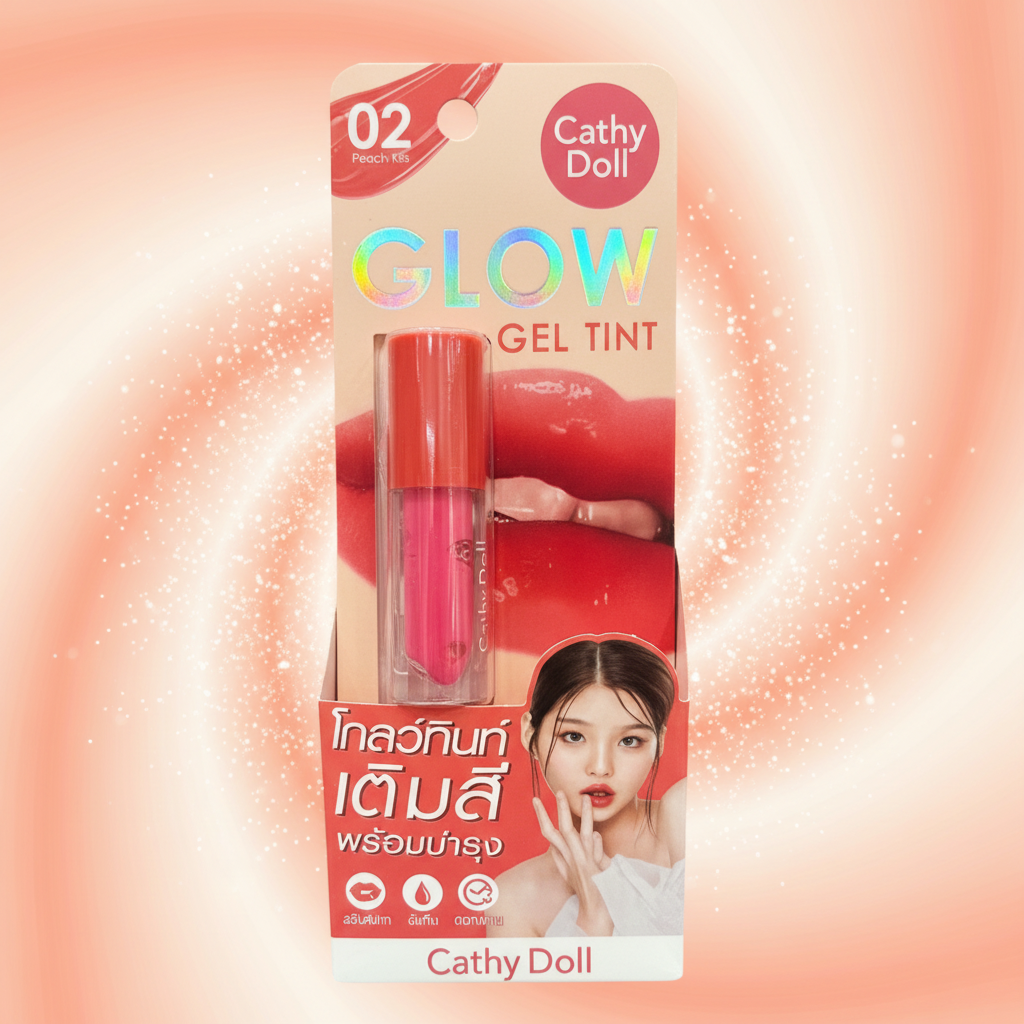 Cathy Doll GLOW Gel Tint 02 Peach Kiss
