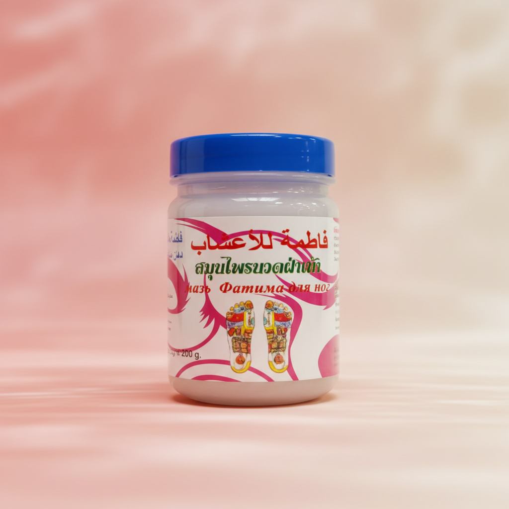 Foot Massage Balm with natural background
