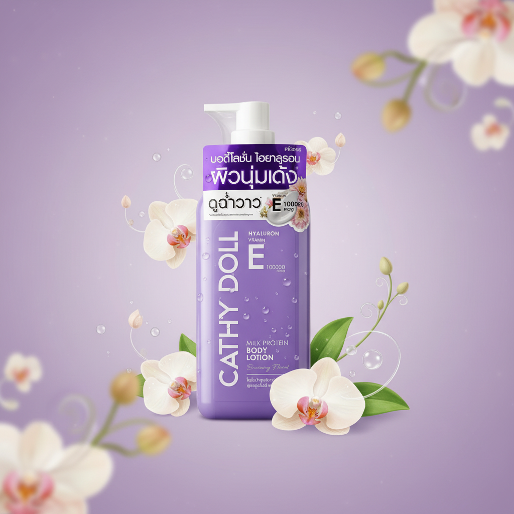 Cathy Doll Hyaluron Vitamin E Milk Protein Body Lotion 450ml