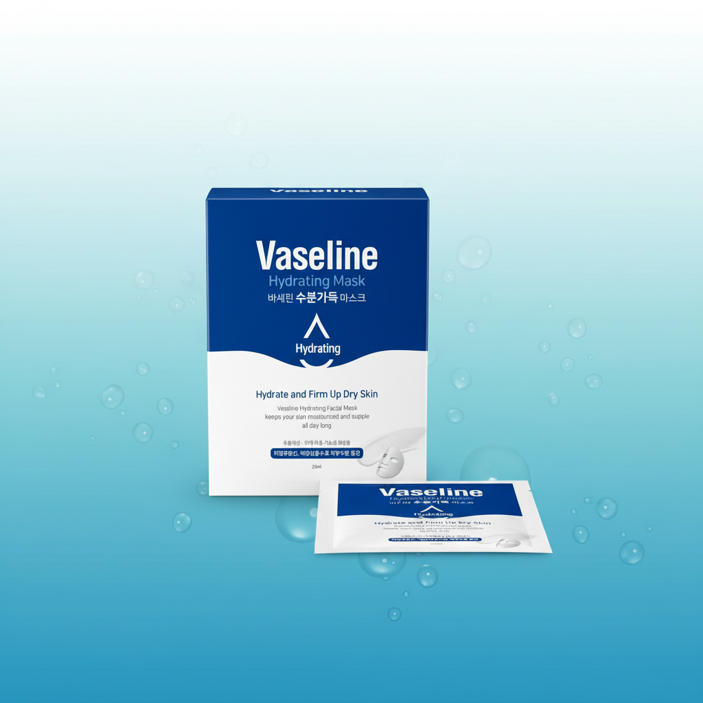 Vaseline Hydrating Mask with natural background
