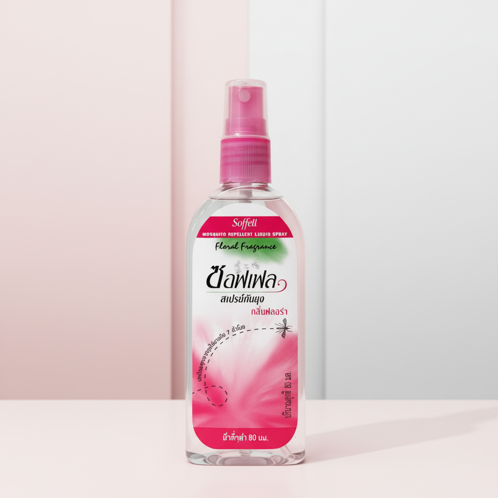 Softell Mosquito Repellent Liquid Spray - Floral Fragrance