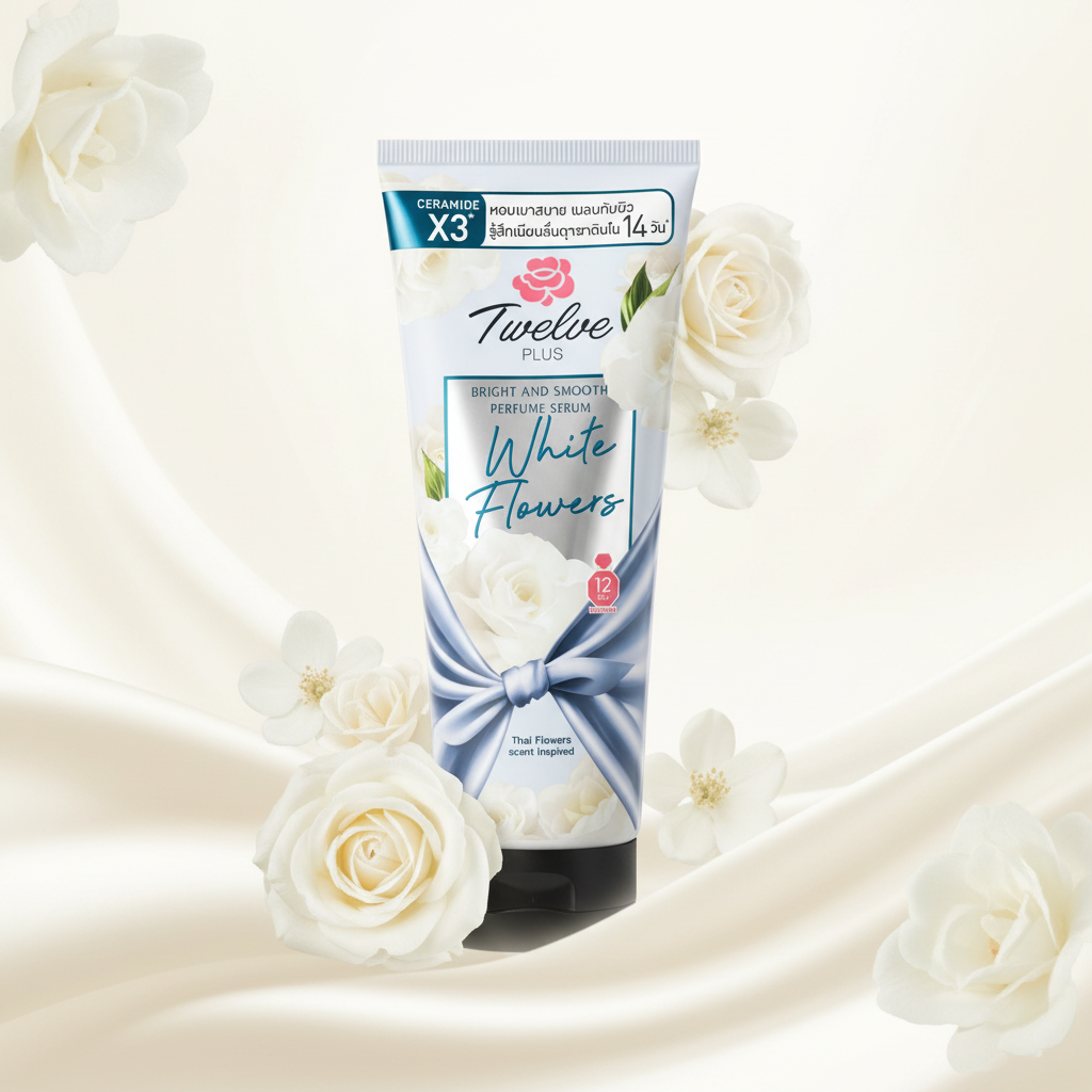 Twelve Plus White Flowers Bright and Smooth Perfume Serum Ceramide X3