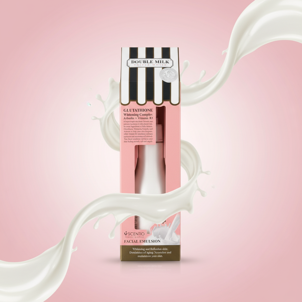 Double Milk Glutathione Whitening Complex Arbutin + Vitamin B3 Facial Emulsion