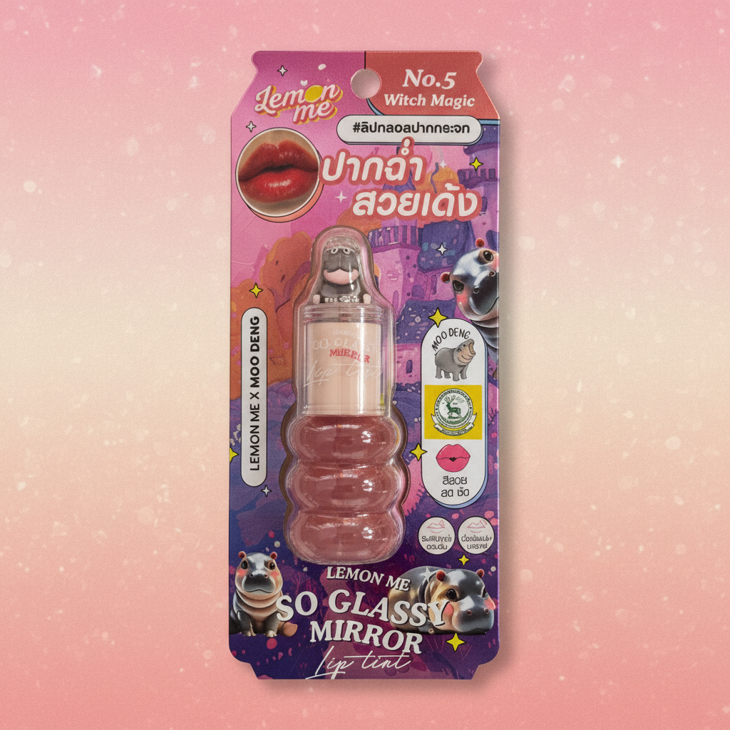 Lemon Me x Moo Deng Lip Tint No. 5