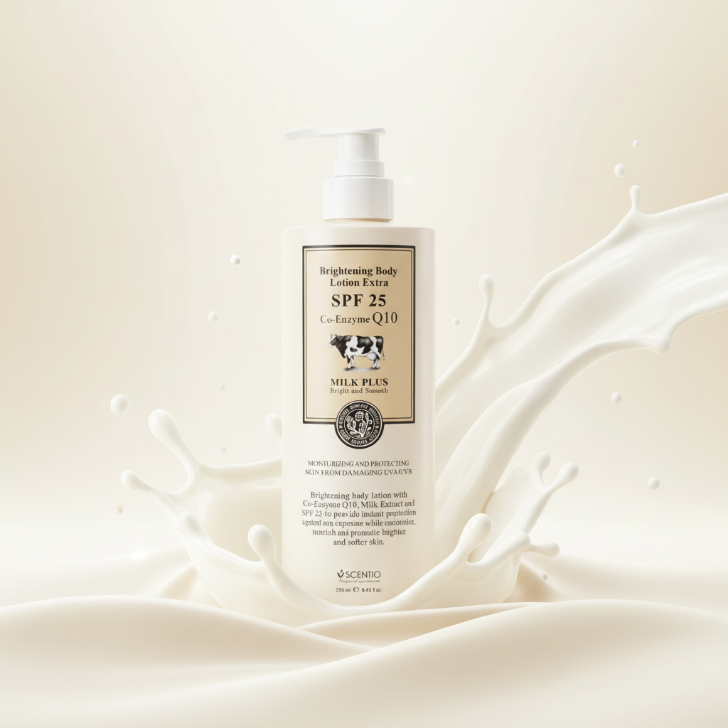 Scentio Milk Plus Brightening Body Lotion Extra SPF25 Co-Enzyme Q10 250ml