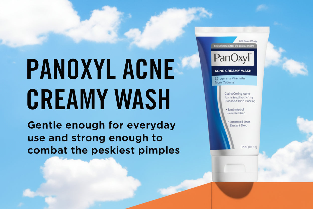 PanOxyl – Acne Creamy Wash 4% Benzoyl Peroxide | PanOxyl 4% Creamy Wash for Acne Treatment