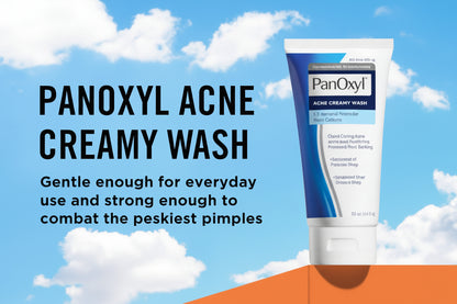 PanOxyl – Acne Creamy Wash 4% Benzoyl Peroxide | PanOxyl 4% Creamy Wash for Acne Treatment
