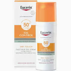 Eucerin Oil Control SPF50+ Dry Touch Gel-Cream يوسيرين أويل كنترول جل كريم واقي شمس SPF50+ بلمسة جافة