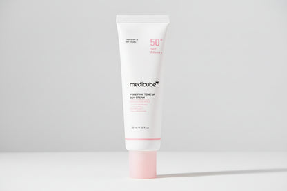 Medicube – PDRN Pink Tone-Up Sun Cream SPF50+ PA++++ | واقي شمس ميديكوب بي دي آر إن بينك تون-أب
